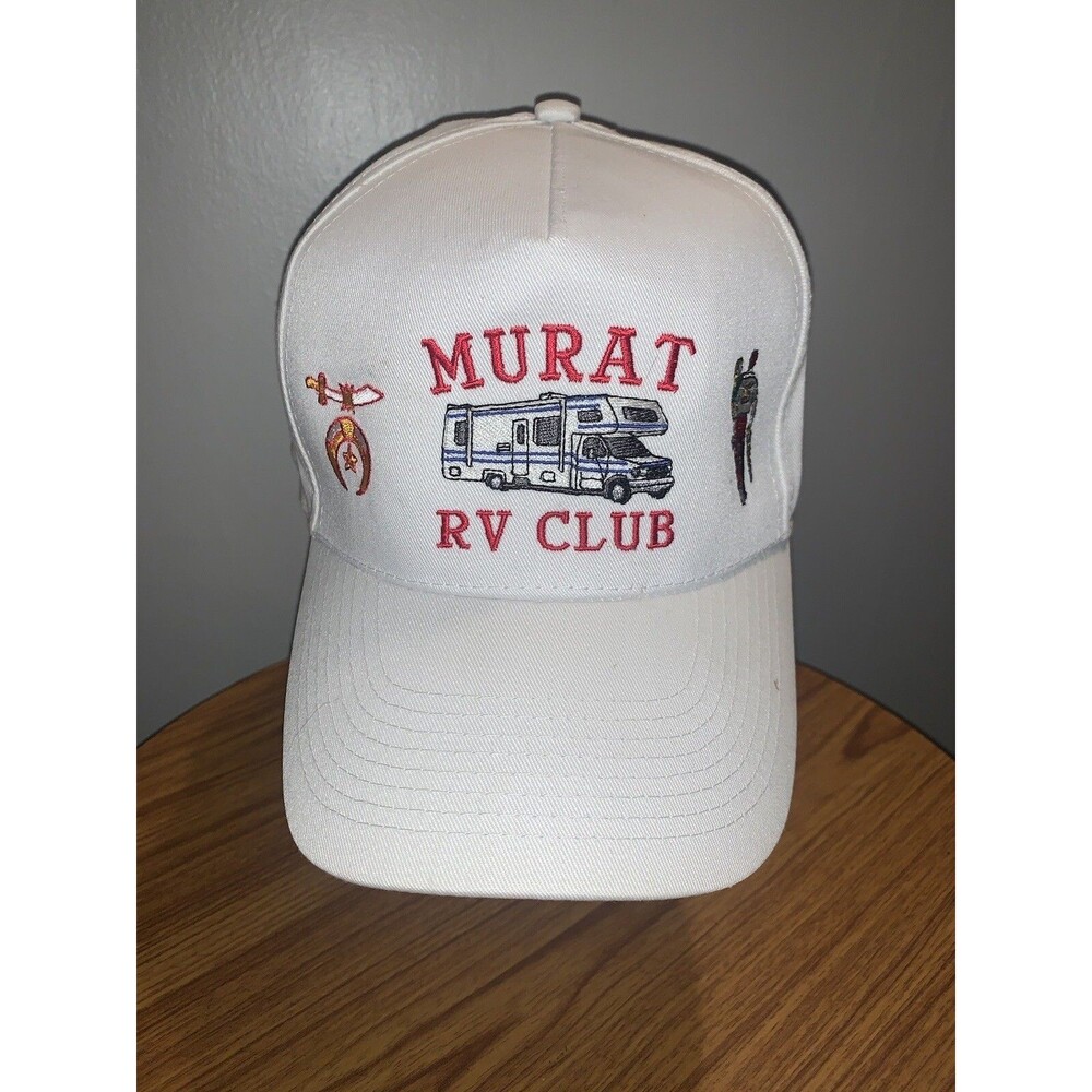 Murat RV Club White Hat Otto Brand One Size Fits Most Snap